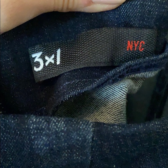 3x1 Denim Cross Body Romper Size Medium - Picture 7 of 8